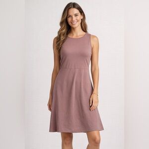 Eddie Bauer Dusty Rose Sleeveless A-Line Dress – Women’s Medium